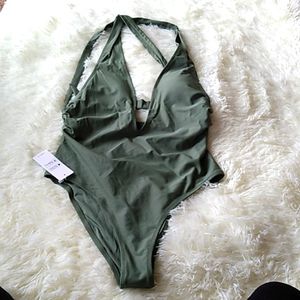 Sage green bathing suit